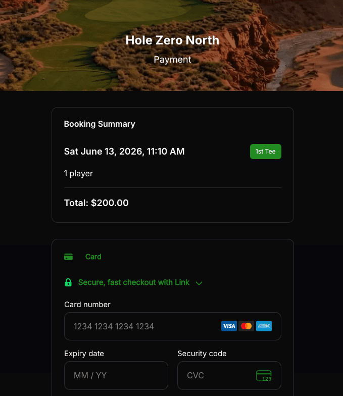 Online booking flow
