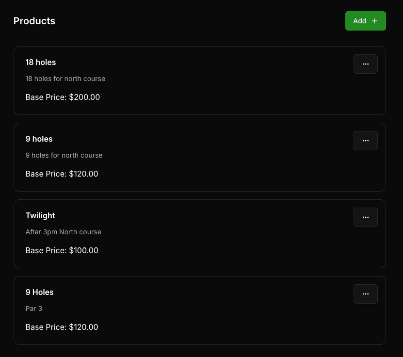 Product configuration