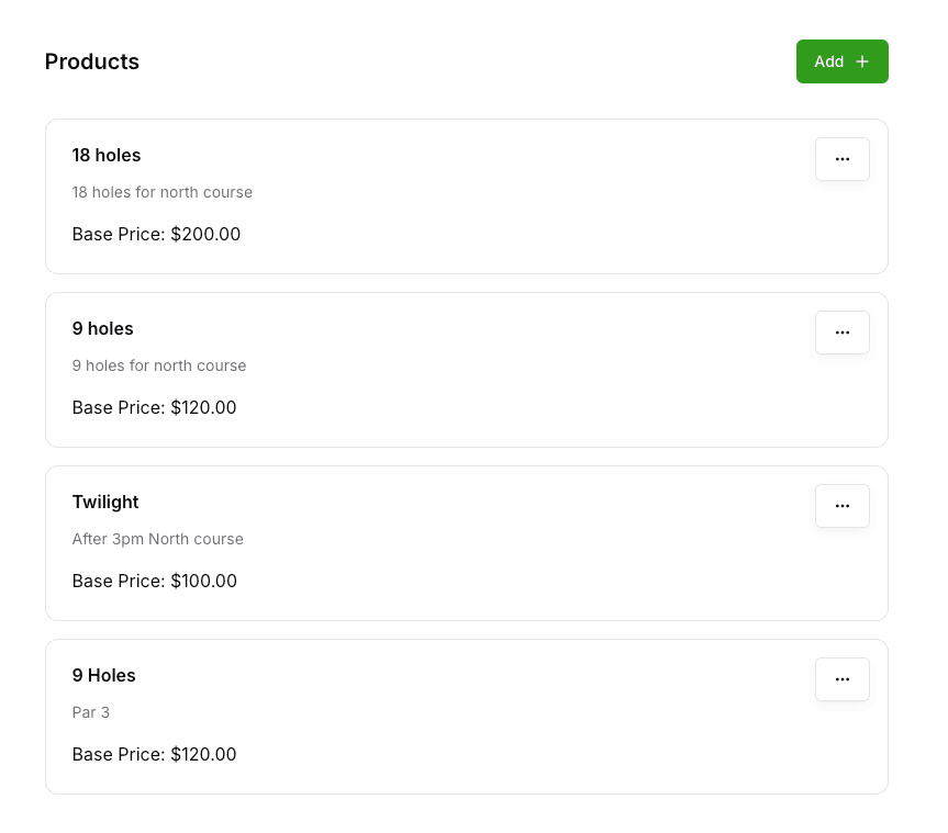 Product configuration